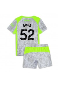 Manchester City Oscar Bobb #52 Jalkapallovaatteet Lasten Kolmas peliasu 2025-26 Lyhythihainen (+ Lyhyet housut)